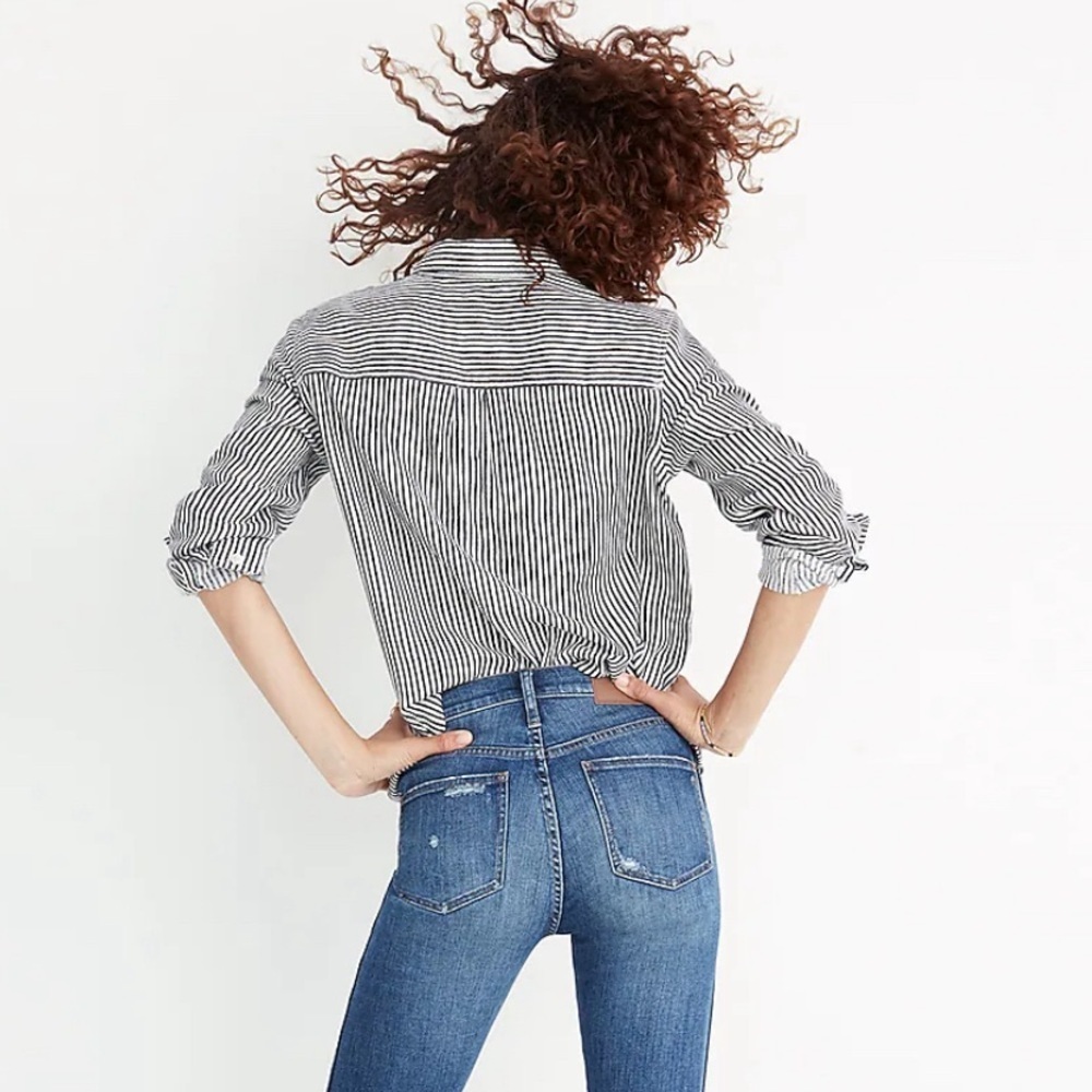 Madewell 9” high skinny size 30 distressed pocket - Picture 11 of 11